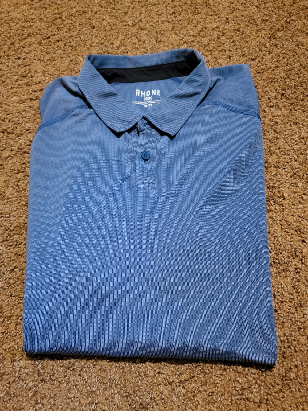 Rhone Men's Blue Polo Shirt